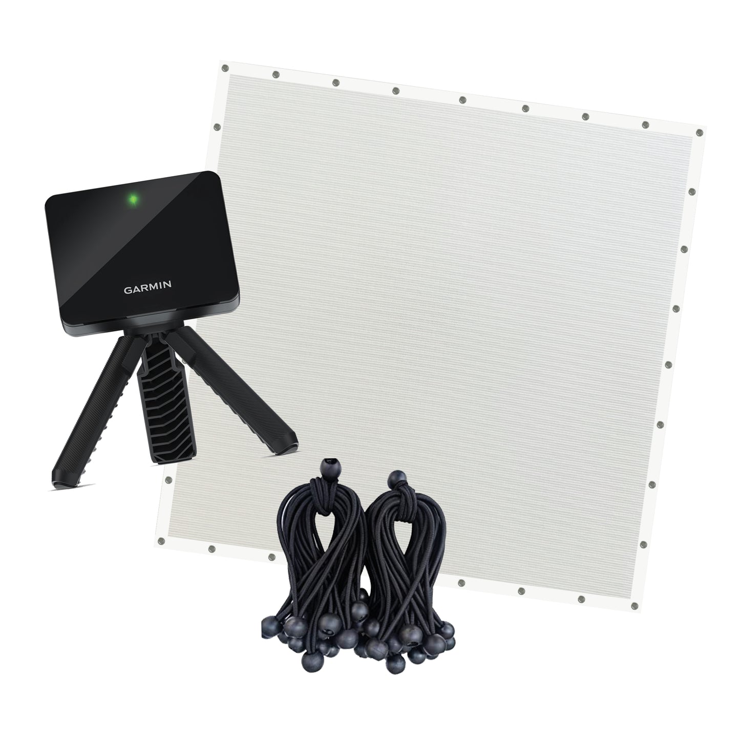 BUNDLE: Garmin Approach® R10 & US Premier Triple Layer 401 Golf Impact Screen (Woven border with Grommets)