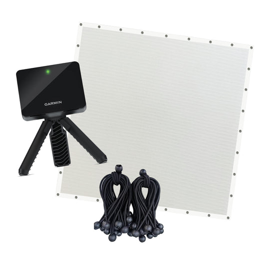 BUNDLE: Garmin Approach® R10 & US Premier Triple Layer 401 Golf Impact Screen (Woven border with Grommets)